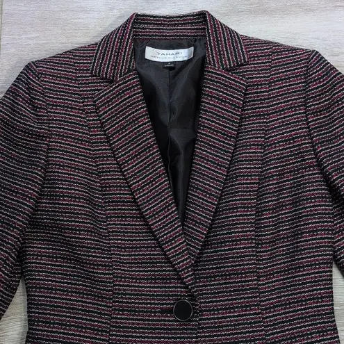 NWT Striped Blazer Jacket | Tahari Arthur S. Levine Single Button Blazer