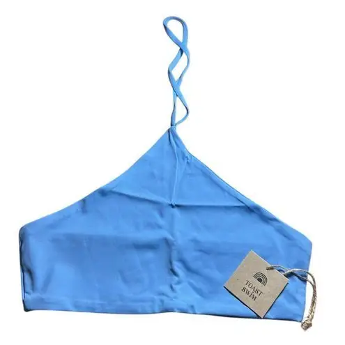 NWT Free People x Toast Swim Women's Signature Apex Bikini Top Sky Blue Size M Size M