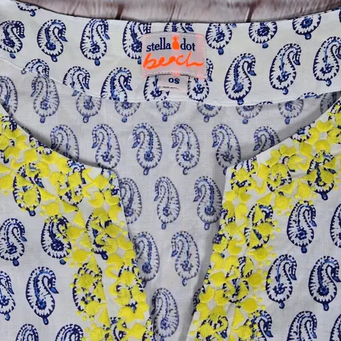 Stella & Dot Stella & Dot Beach Capri Tunic Pom Pom Cover Up One Size