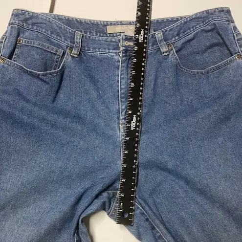 Croft & Barrow  Women’s stretch jeans size 14 Blue Faded Distressed SEE DESCRIPTI