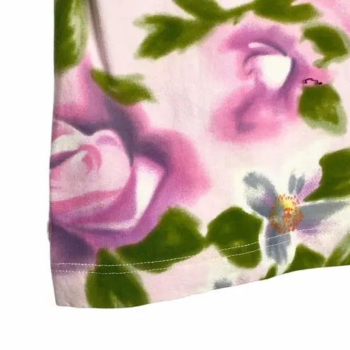 Vintage: Oilily ♔ Mommy + Me Floral Stretch T Shirts Tops ♔ Pink ♔ Medium / 12MO