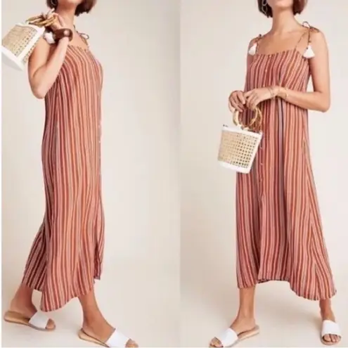 Faithfull the Brand x Anthropologie Arrieta Dress 4 Striped Tassel Boho Maxi