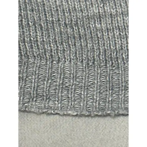 89th and Madison XL Gray Knit Chiffon Back Twist Pullover Lightweight Layer