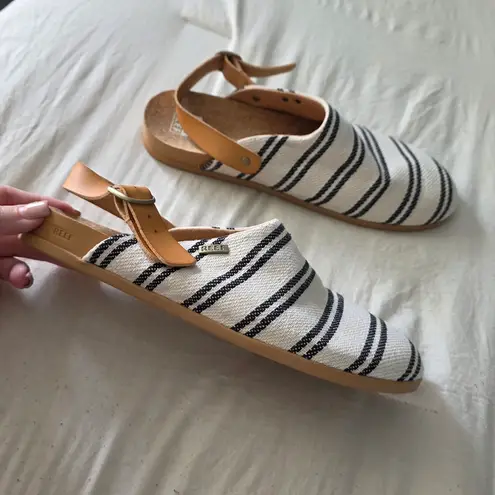 REEF Cushion Sage Tx Striped Shoes 10