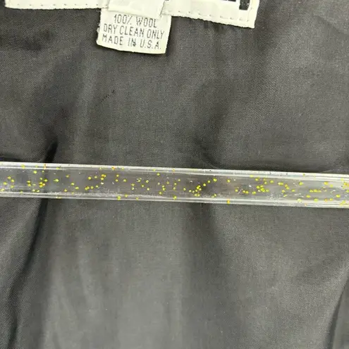 New Frontier Fringe Western Black Jacket Blazer Size Medium Wool