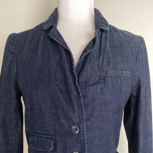Pilcro and the Letterpress Anthropologie Denim Blazer Jacket