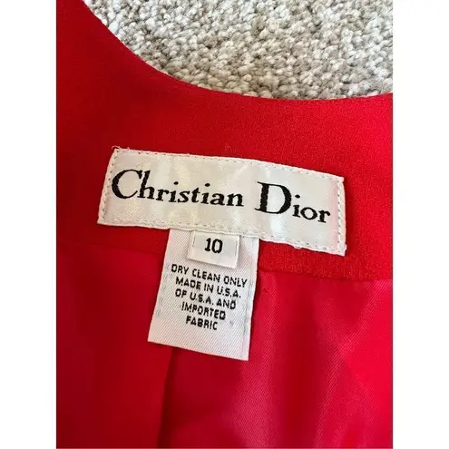 Christian Dior 3 piece set size 10 Red