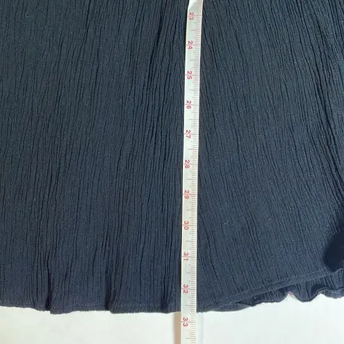 I. N. Studio Petite Black Gauzy Maxi Skirt Elastic Waist Whimsigoth Romantic OS Black Size undefined