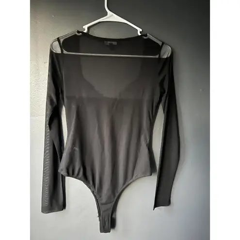 Lulus Black Long Sleeve Bodysuit