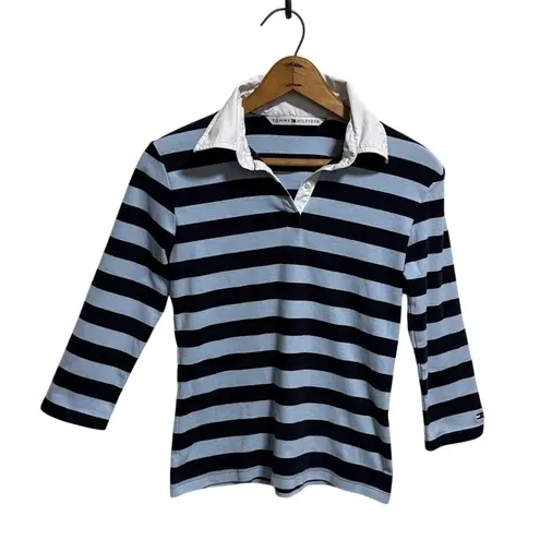 Tommy Hilfiger  striped rugby shirt women's medium