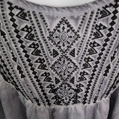 Torrid Embroidered Washed Challis Cami Blue Suze 3 3x