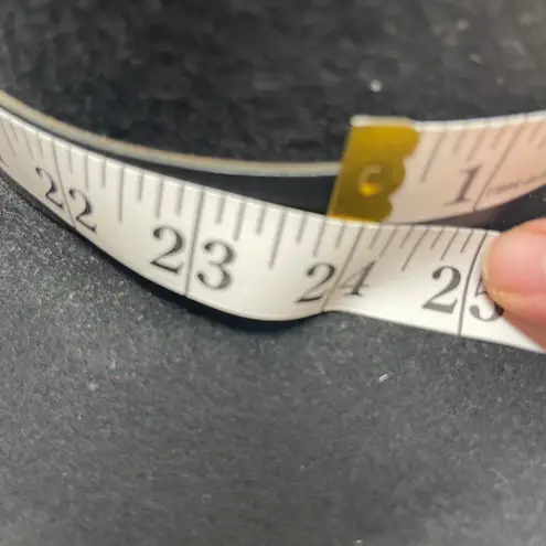 Frye  Black Wool Felt Cowboy Hat with harnes sz S