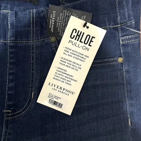 Liverpool LOS ANGELES Chloe Pull-on Skinny Ankle Jean Palma Medium Wash NWT 25 0