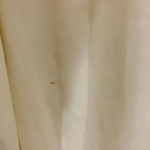 Women's One Shoulder Jumpsuit Ruffle Flutter Sleeve Crew Neck White Size Medium