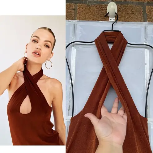 With Jean With Jéan Lena Dress in Brown medium