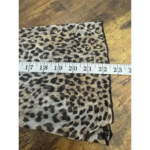 Jordan Taylor Womens Medium Leopard Cover Up Top Tunic Beach Poolside Vacation