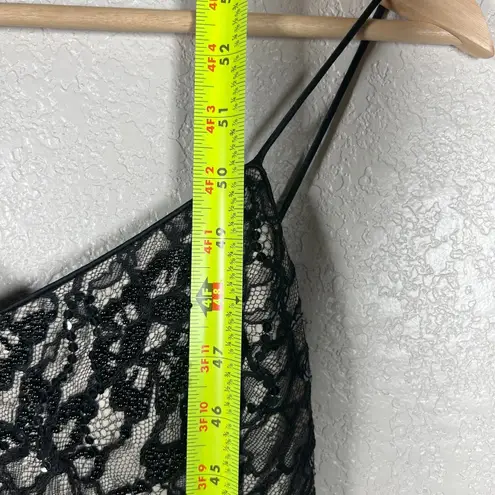 Rimini by Shaw Black Maxi Dress Size 6 Y2K Sequin Lace Overlay Witchy Whimsigoth