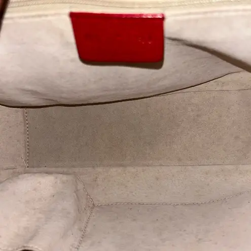 BVLGARI Rare Catherine Shoulder Bag With Country Calf Red With COA