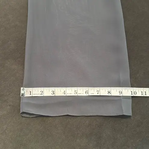 Women’s Gray Chiffon 3 Piece Mother of the Bride Formal Pant Suit Size 12 NEW