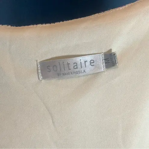 Solitaire Bohemian Cream Lace Knit Maxi Dress size M