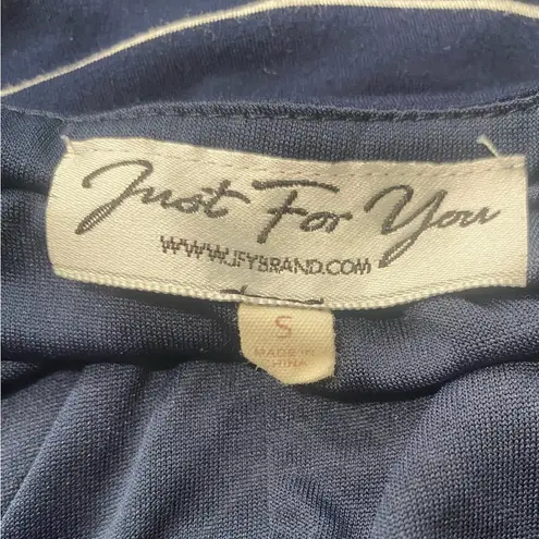 Just For You Navy Striped Women's Jumpsuit