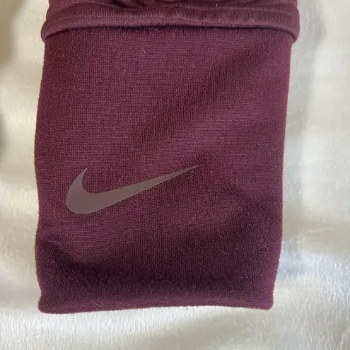 Nike  Cropped Boxy Sweatshirt Womens Small Burgundy‎ Oversized Activewear