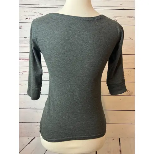 Aeropostale Pullover shirt size XS Extra Small Raised Spell Out Y2K 80s 90s Gray