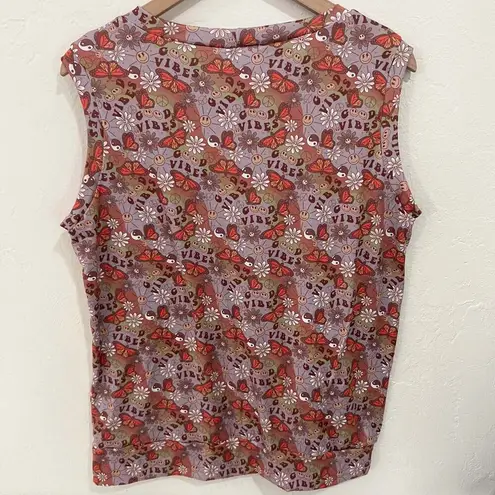 L&B Designs Tank Top Good Vibes Size Small New