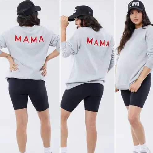 Ingrid & Isabel Mama Maternity Soft Knit Sweatshirt Gray Size undefined