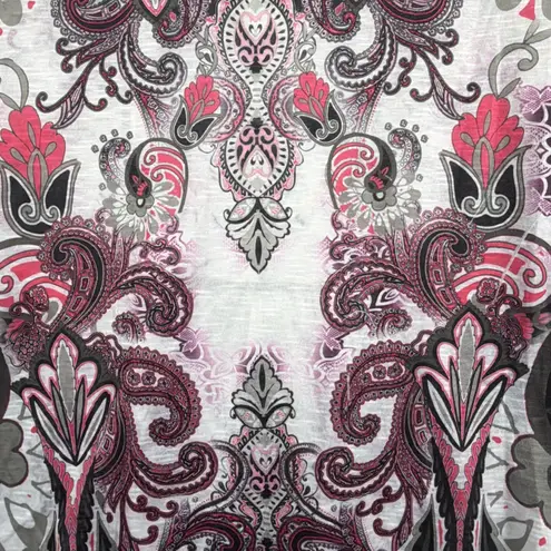 One World Energe by Shirt Blouse L Embellished Brown Beige Floral Y2K Fairy