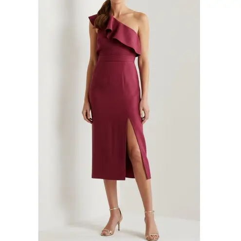 Sézane Moisa Midi Skirt, Magenta, FR44/US12