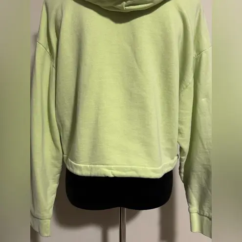 Wrangler EUC  Lime Sherbert Rainbow Graphic Cropped Drawcord Hoodie size medium - Image 8