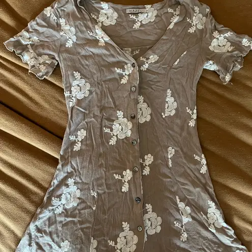 Hazel Brown Floral Dress
