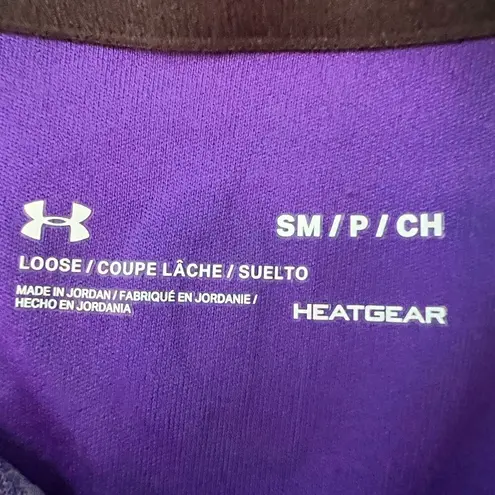 Under Armour  Size S Purple UA Tech Twist Graphic‎ HEATGEAR Hoodie Style 1351977