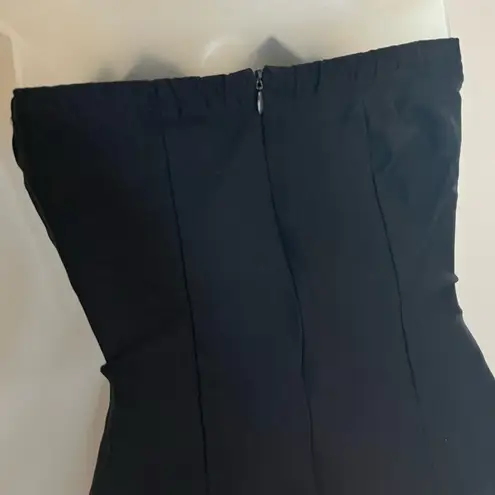 Body Central Black Strapless Mini Dress