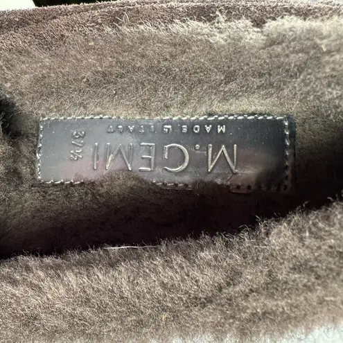 M. Gemini The Cerchio Shearling Slip On Shoes in Gray Size 7.5 or 37 1/2