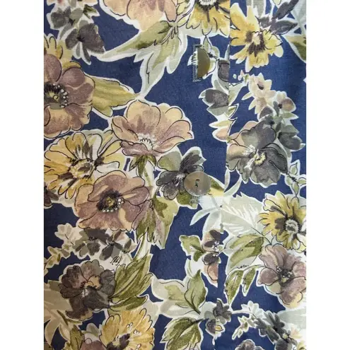 Buttons Vintage Johnathan Martin Floral Dress Small Down the Front Cottage