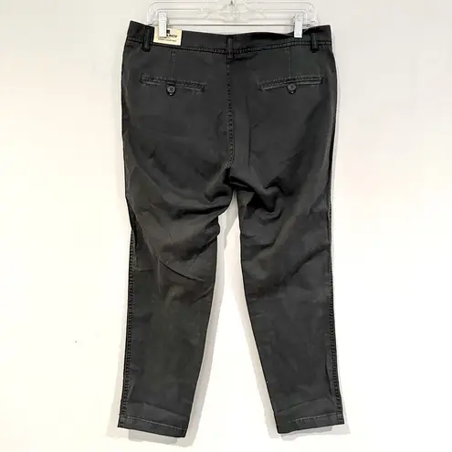 Woolrich Sunday Chino Pant Women's Size 10 Gray Cropped 100% Cotton NWT