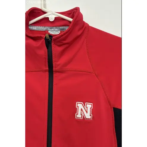 LevelWear Red Women's Nebraska Cornhusker Full Zip Athletic Fleece Jacket Size M Size M