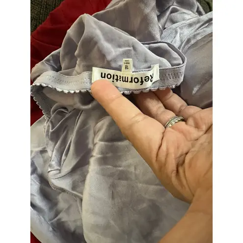 Reformation  Layla Silk Skirt in Lavender Womans 18