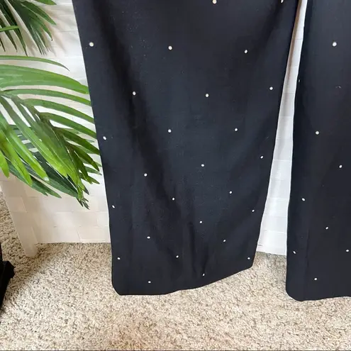 Vintage Escada Black With Hearts Long Sleeve Jumpsuit Size 40