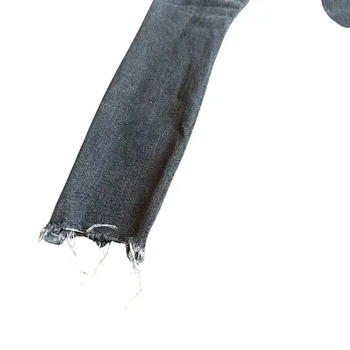 Mother High Waisted Looker Ankle Chew Scene of the Crime Grey Jeans Size 24 Gray