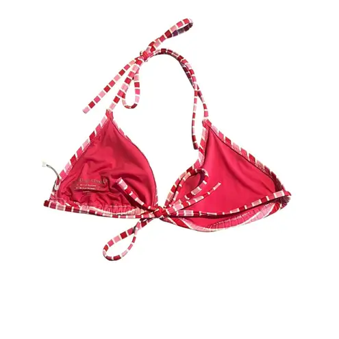 Solid & Striped Bikini Top Womens Size Medium Pink Striped Spaghetti Strap NWT