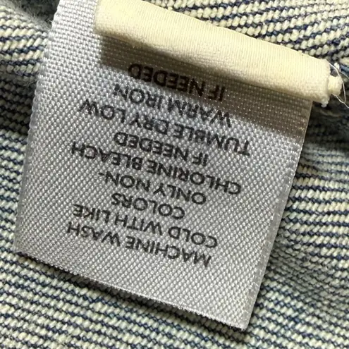 J Jill M Denim Vest Stretch Blue Jean Sleeveless Western Normcore Capsule Crop Size M