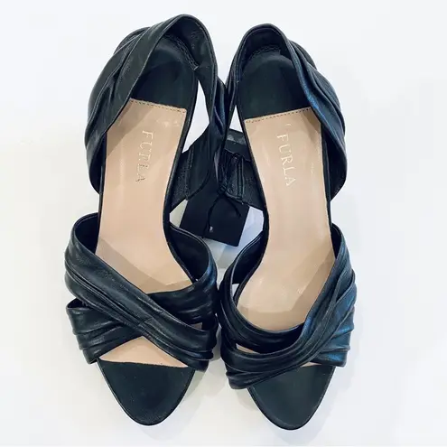 Furla vintage leather kitten heels Y2K NEW