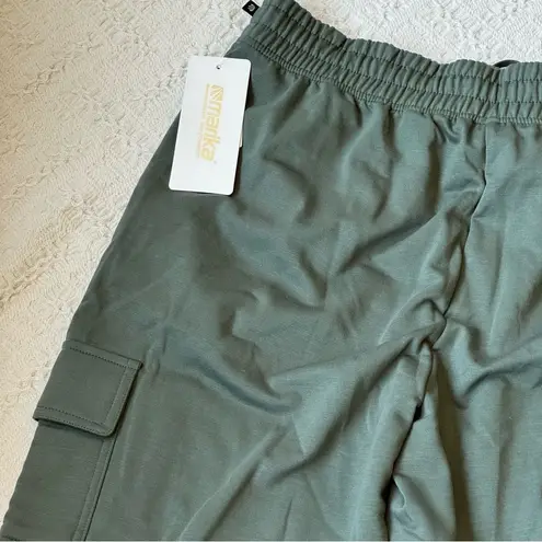 Marika Cargo Pants Fleece Lined Relaxed Fit Green Size L