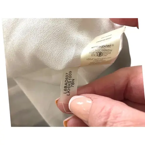 Karl Lagerfeld Lace Overlay Sleeveless Blouse White Size XL Romantic Beach Boho