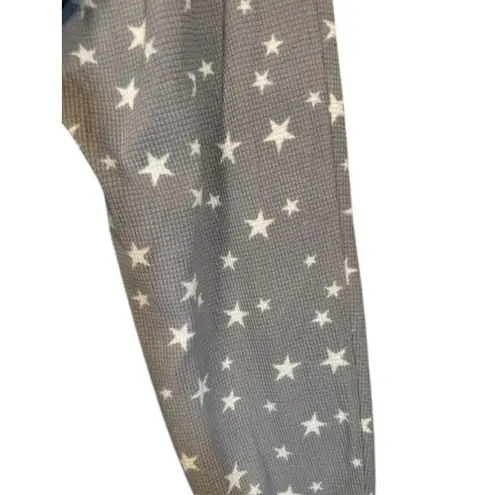 Free Press  Purple Star Waffle Knit PJ Loungewear Sleep Pants Women Sz S