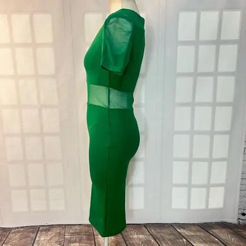 AX Paris  Green Bodycon Mesh Dress Size 8