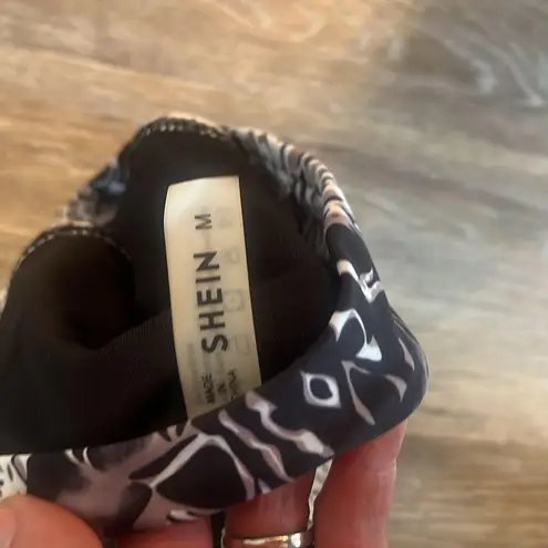 SheIn  Snakeskin clip front bikini swimsuit size M medium